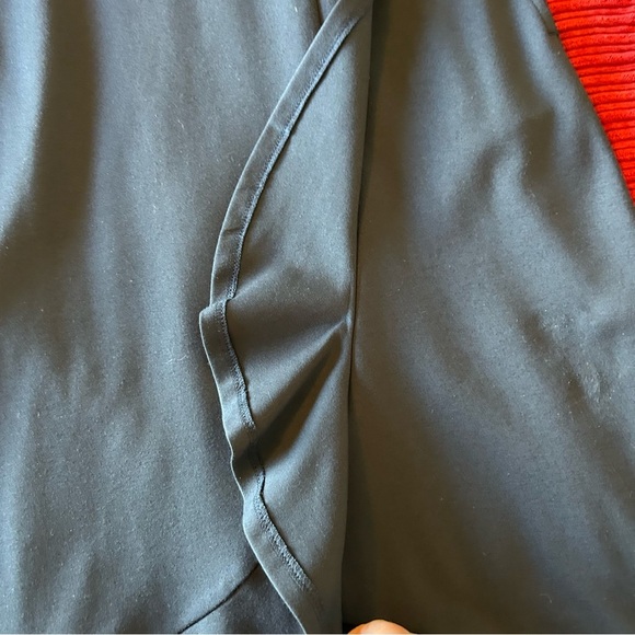 J.Jill Ponte Ruffle Navy Blue Dress. Size Small. - Picture 14 of 15